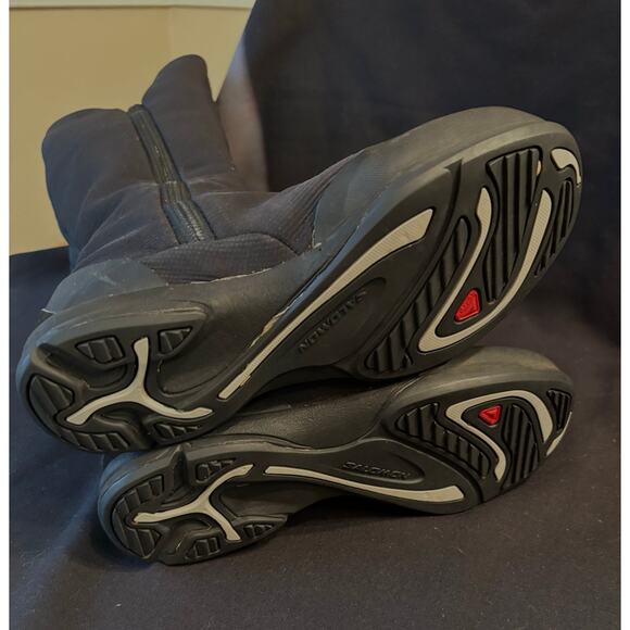 Women’s SALOMON Uma Trois Waterproof Knee-High Stretch Boots Black Zip, size 7 - Picture 8 of 8